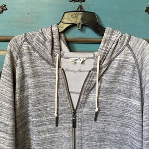 Tommy Bahama reversible zip up sweater jacket Sz